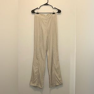 Women’s Beige Pants with an Elastic Waist